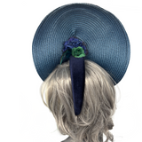 Custom Design for Adam | Blue and Green Statement Fascinator