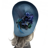 Custom Design for Adam | Blue and Green Statement Fascinator