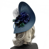 Custom Design for Adam | Blue and Green Statement Fascinator