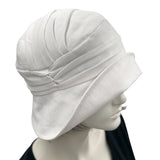 1920s Style Linen Cloche Hat Handmade | The Alice