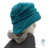 Unique and Elegant Satin Lined Winter Fleece Hat  | The Alice Cloche