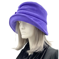 Unique and Elegant Satin Lined Winter Fleece Hat  | The Alice Cloche
