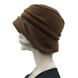 Unique and Elegant Satin Lined Winter Fleece Hat  | The Alice Cloche