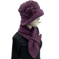 1920's Winter Fleece Hat in Downton Abbey Style | The Alice Cloche