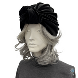 Black Velvet Knot Turban | The Evie