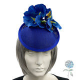 Royal Blue Iris Flower Fascinator