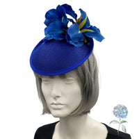 Royal Blue Iris Flower Fascinator