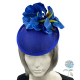 Royal Blue Iris Flower Fascinator