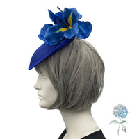 Royal Blue Iris Flower Fascinator