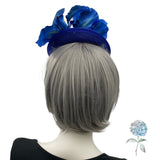 Royal Blue Iris Flower Fascinator