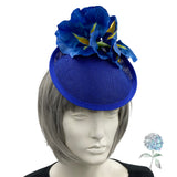 Royal Blue Iris Flower Fascinator