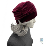 Elegant Beanie in Soft Stretch Velvet