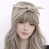 Linen Bow Headband | Neutral Colors