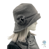 Flapper Style Winter Fleece Hat | The Eleanor Cloche