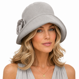 Vintage Style Linen Hat in Chartreuse Green | The Eleanor Cloche