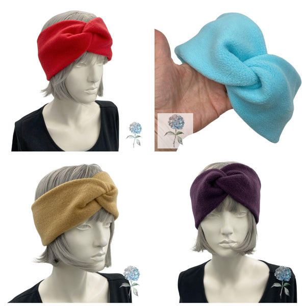 turban twist fleece headbands