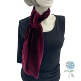 Red Velvet Long Scarf or Choose Your Color