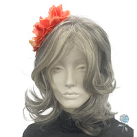 Rich Coral Hydrangea Flower Crown | Fascinator Head Band