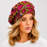 Summer Beret in Ankara Prints