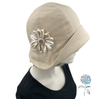 Roaring Twenties Style Summer Hat with Ribbon Flower | The Polly Cloche