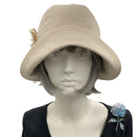 Roaring Twenties Style Summer Hat with Ribbon Flower | The Polly Cloche