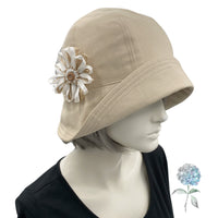 Roaring Twenties Style Summer Hat with Ribbon Flower | The Polly Cloche