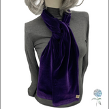 Long Lush Velvet Mod Scarf | Boston Millinery