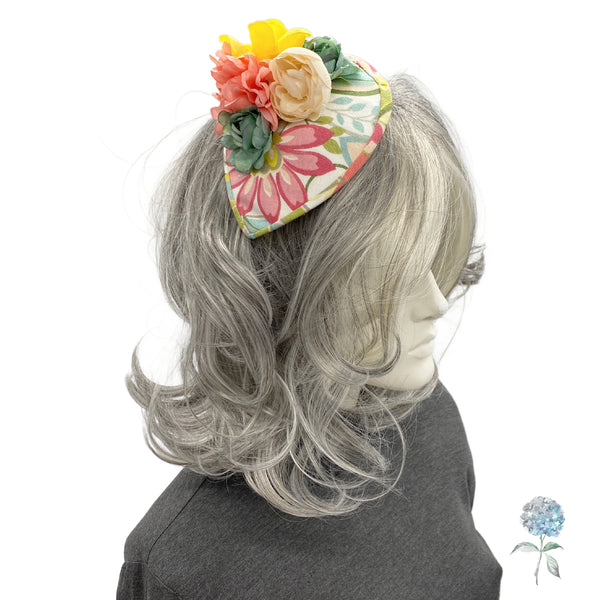 Floral Fascinator Head Band- Races Weddings and Garden Parties