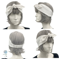 Linen Bow Headband