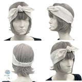 Linen Bow Headband