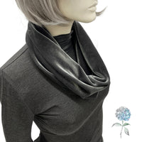 Purple Velvet Infinity Single Loop Scarf | More Colors Available