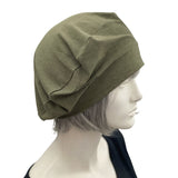 Lightweight Cotton Beret Olive Green Black or Gray