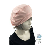 Beret for Women, Blush Pink, Women Summer Hats, or Choose Your Color, Best Friend Gifts, Handmade in the USA