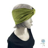 Wide Knot Headband Women, Chartreuse Green or Many Other Colors