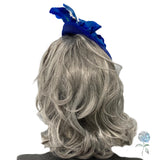 Cobalt Blue Iris Fascinator: Handmade Tea Party Headpiece