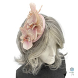 Light Pink Fascinator, Elegant Orchid Headband Fascinator: Chic Headpiece for Races, Weddings, Garden Events