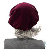 Oversized Gold Velvet Beret Hat for Women | More Colors