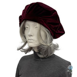 Oversized Gold Velvet Beret Hat for Women | More Colors