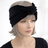 Burgundy Knot Headband Women, Handmade in Burgundy or Many Colors of Velvet