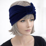Burgundy Knot Headband Women, Handmade in Burgundy or Many Colors of Velvet
