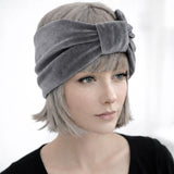 Burgundy Knot Headband Women, Handmade in Burgundy or Many Colors of Velvet