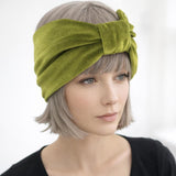 Burgundy Knot Headband Women, Handmade in Burgundy or Many Colors of Velvet