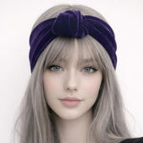 Red Knot Headband Women, Handmade in Many Colors of Velvet