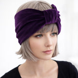 Gold Knot Headband Women, Handmade in many colors of Velvet