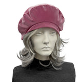 Dusky Pink Lightweight Sparkly Beret : Satin Lined Handmade Hats