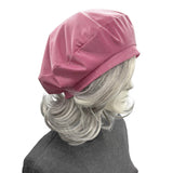 Dusky Pink Lightweight Sparkly Beret : Satin Lined Handmade Hats