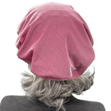 Dusky Pink Lightweight Sparkly Beret : Satin Lined Handmade Hats