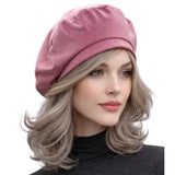 Dusky Pink Lightweight Sparkly Beret : Satin Lined Handmade Hats