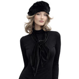 Blue Velvet Oversized Beret and Scarf Set : Available in Many Colors, Handmade in the USA