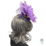 Large Poppy Fascinator Headband in Lilac: Kentucky Derby Hats for Women